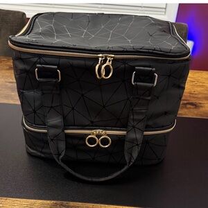 Black Nail Polish Organizer Bag